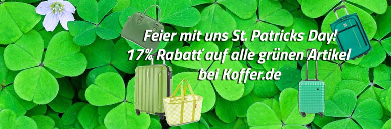 17-Prozent-St-Patricks-Day-bei-Koffer